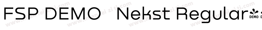 FSP DEMO   Nekst Regular字体转换